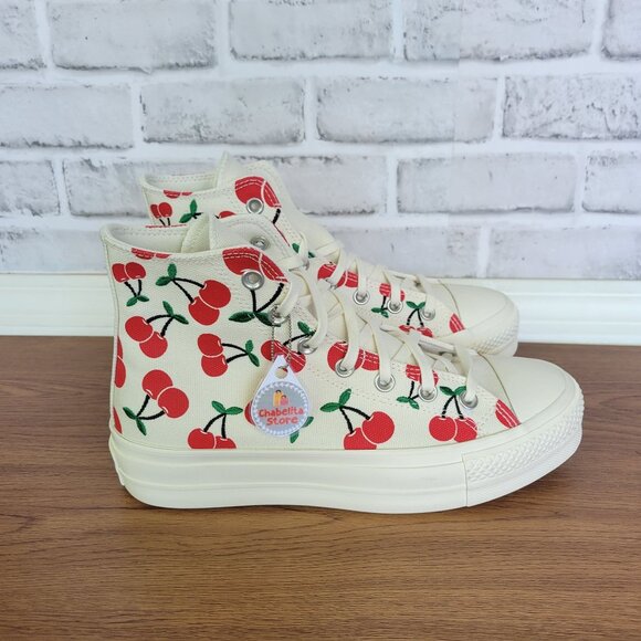Converse Shoes - ✨Converse Chuck Taylor All Star Lift Platform Sz 8 Womens Shoes Cherries A08096C